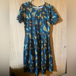 LULAROE Amelia dress 🧡💙